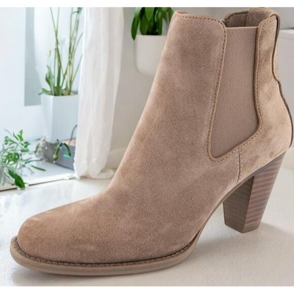 Aerosoles Womens Lido Midcalf High Heel Boot Trench Coat Suede Size 6M NIB - Picture 2 of 4